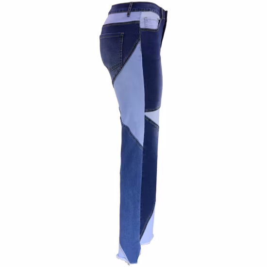 Jeans casual a tinta unita moda autunnale Jeans svasati da donna a vita media sexy