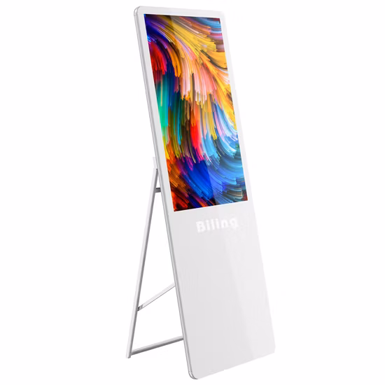 Segnaletica digitale LCD portatile Lettore pubblicitario da 43 pollici per fornitori di LCD per auto, Centro della lotteria, Lettore display LED a cornice aperta da 43 pollici per casinò, Segnaletica digitale LCD
